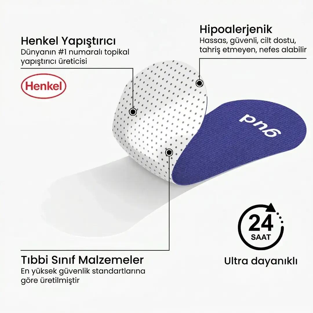 Gudsport Spor Burun Şeritleri 30 Adet Mavi Renk 2/5