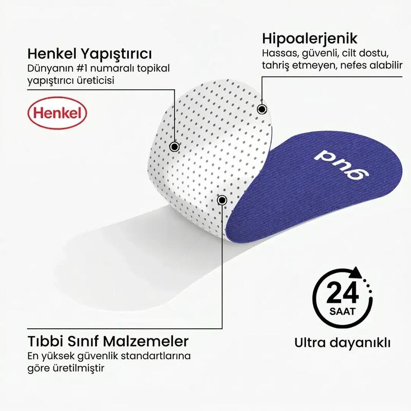 Gudsport Spor Burun Şeritleri 30 Adet Mavi Renk