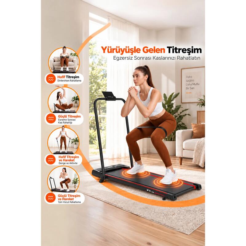 V-FIT COMPACT SLIM VIBE TITRESIMLI KOŞU BANDI