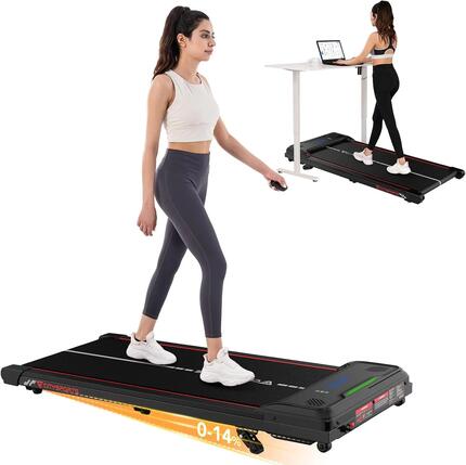 Tapis de Marche Inclinable jusqu'à 14%-3 Positions,6.0km/h,Lumière LED