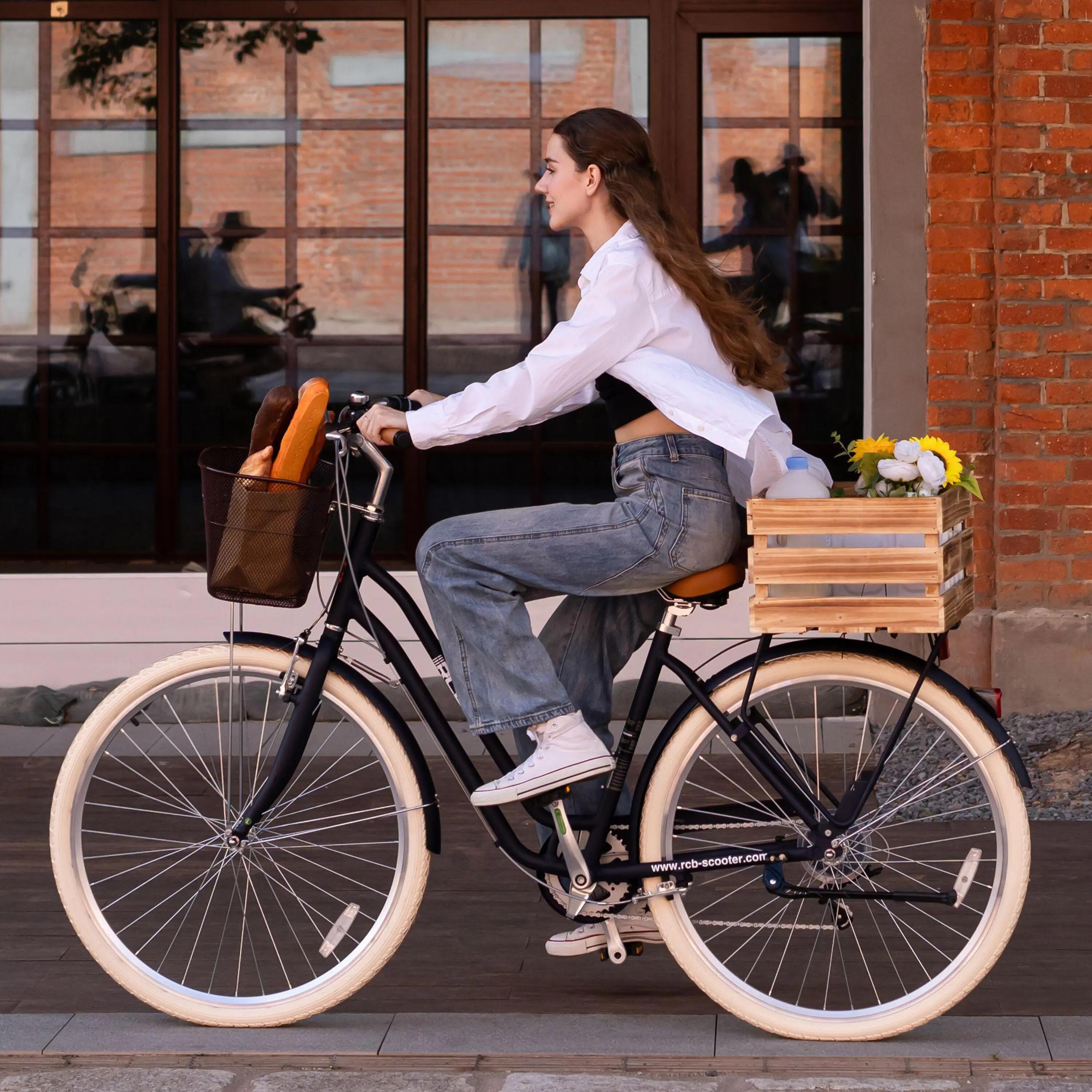 City Bike GK6,28" Low Step Ladies Aluminium 6-Speed Bike, Basket & Rear Rack 9/10