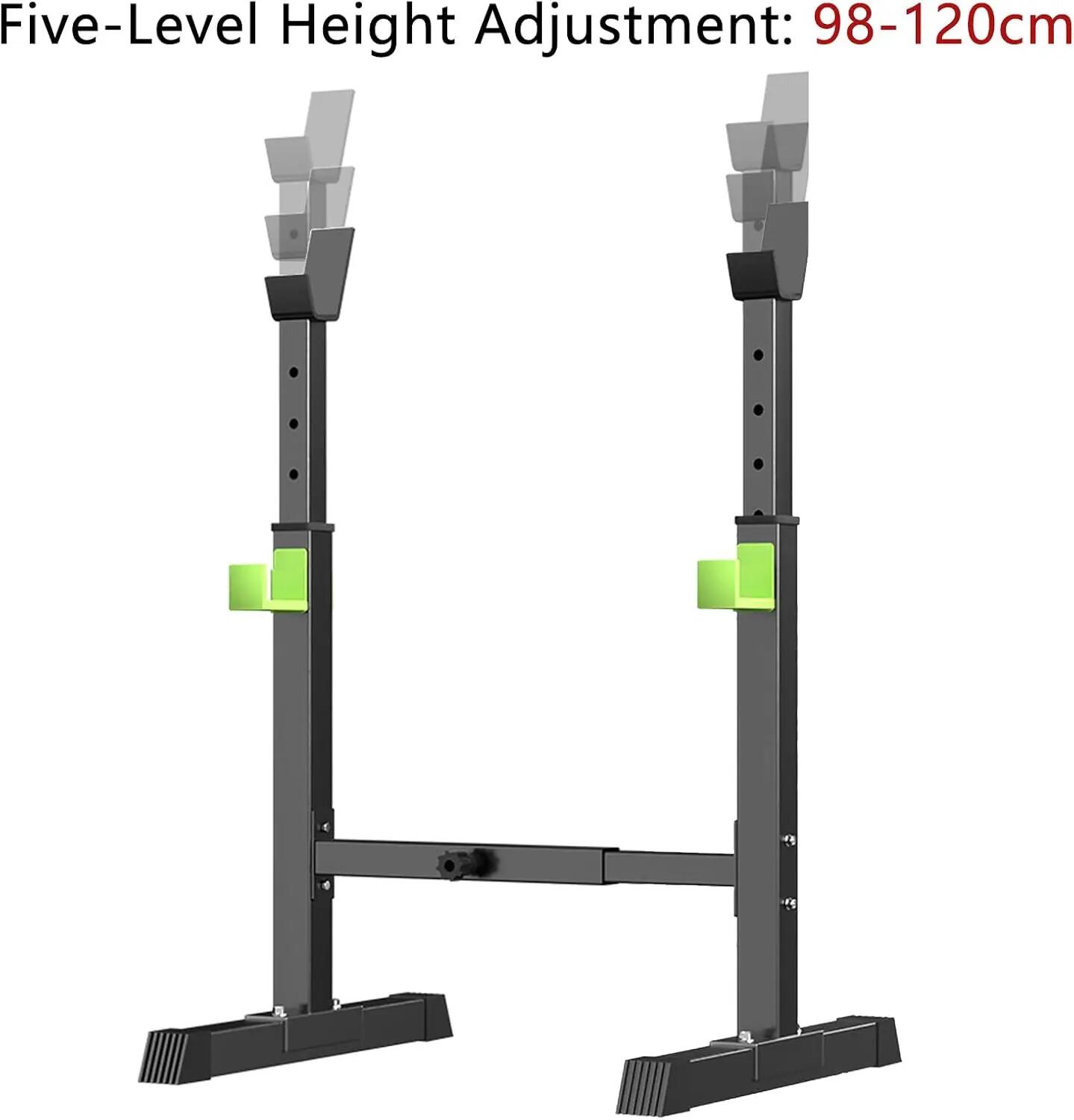 Rack Squat Musculation Réglable Acier Renforcé Support 250kg 3/4
