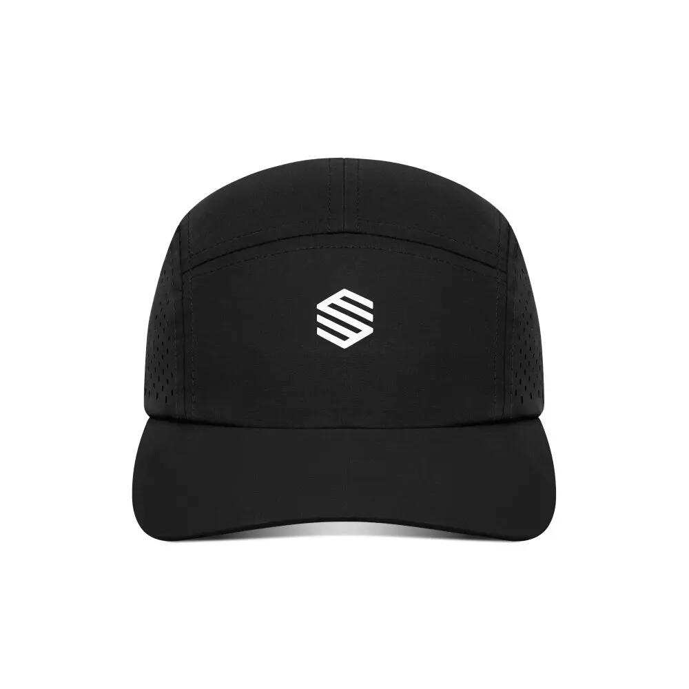 Mikroperforowana sportowa czapeczka z daszkiem do gry w padla Siroko Strike Blac 3/6