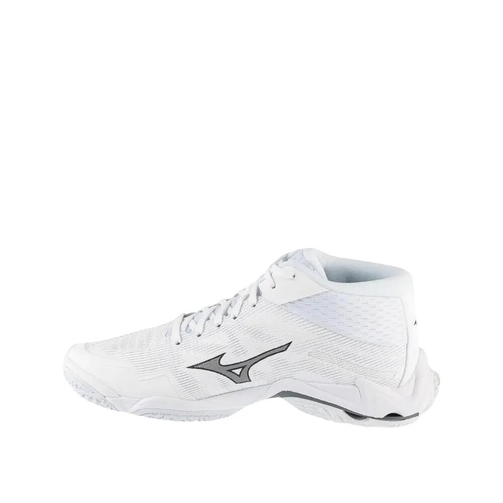 Buty siatkarskie Mizuno Wave Lightning Elite Mid Biało/Szare 2/6