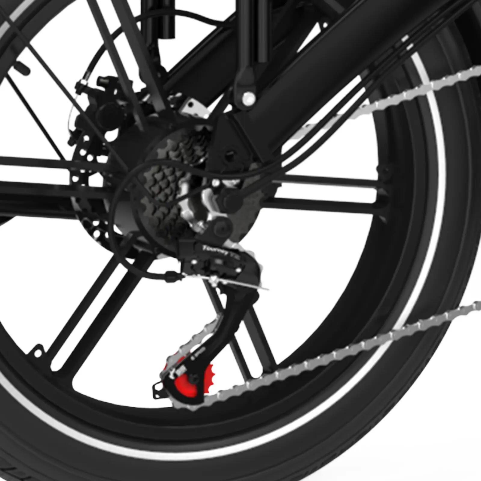 Bicicleta Elétrica Dobrável Fat Bike 20x4.0 250W Autonomia 120KM BK10S1 5/6