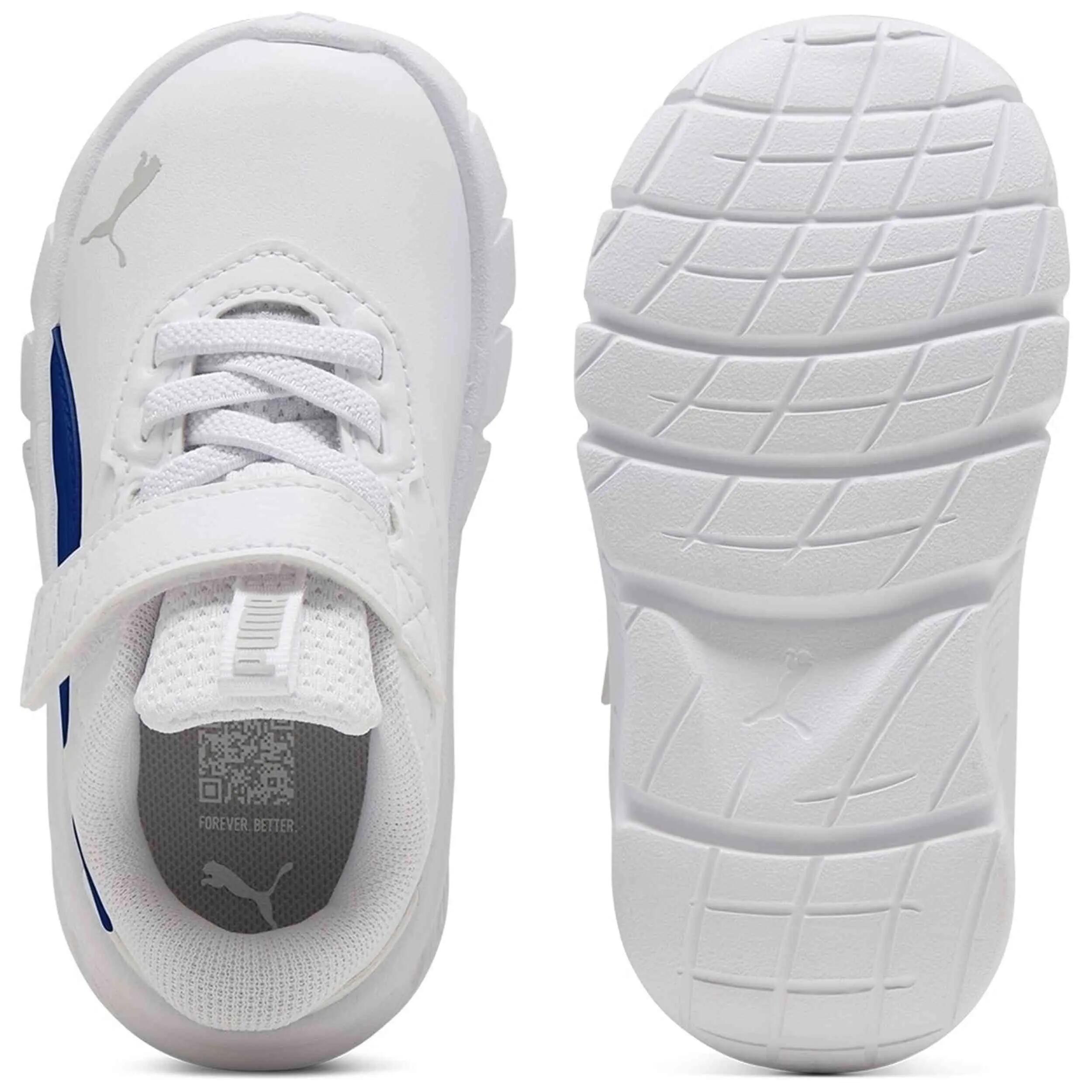 Sapatilhas Puma modelo Flexfocus Modern SL AC+ Inf "White- para crianças unissex 4/4