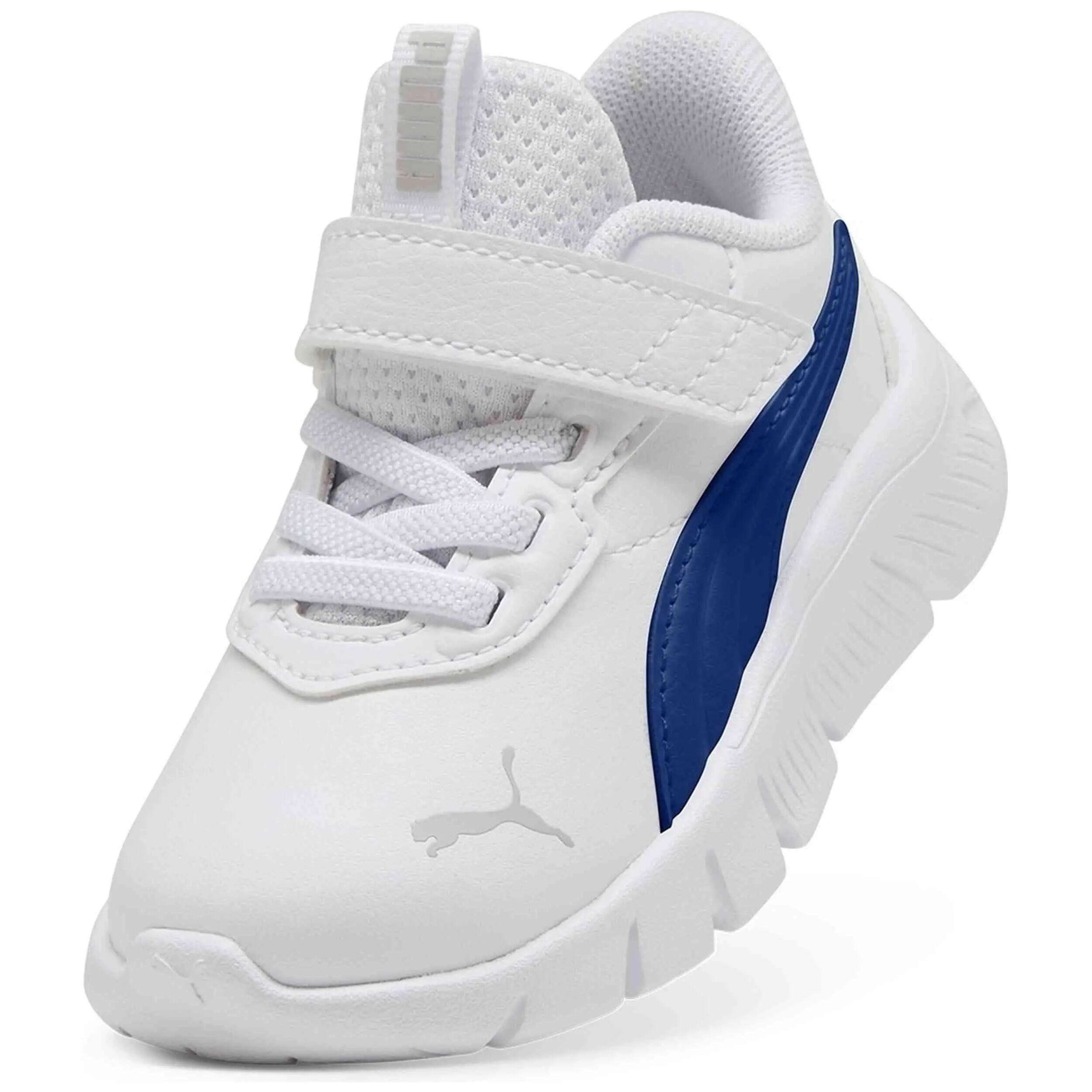 Sapatilhas Puma modelo Flexfocus Modern SL AC+ Inf "White- para crianças unissex 3/4