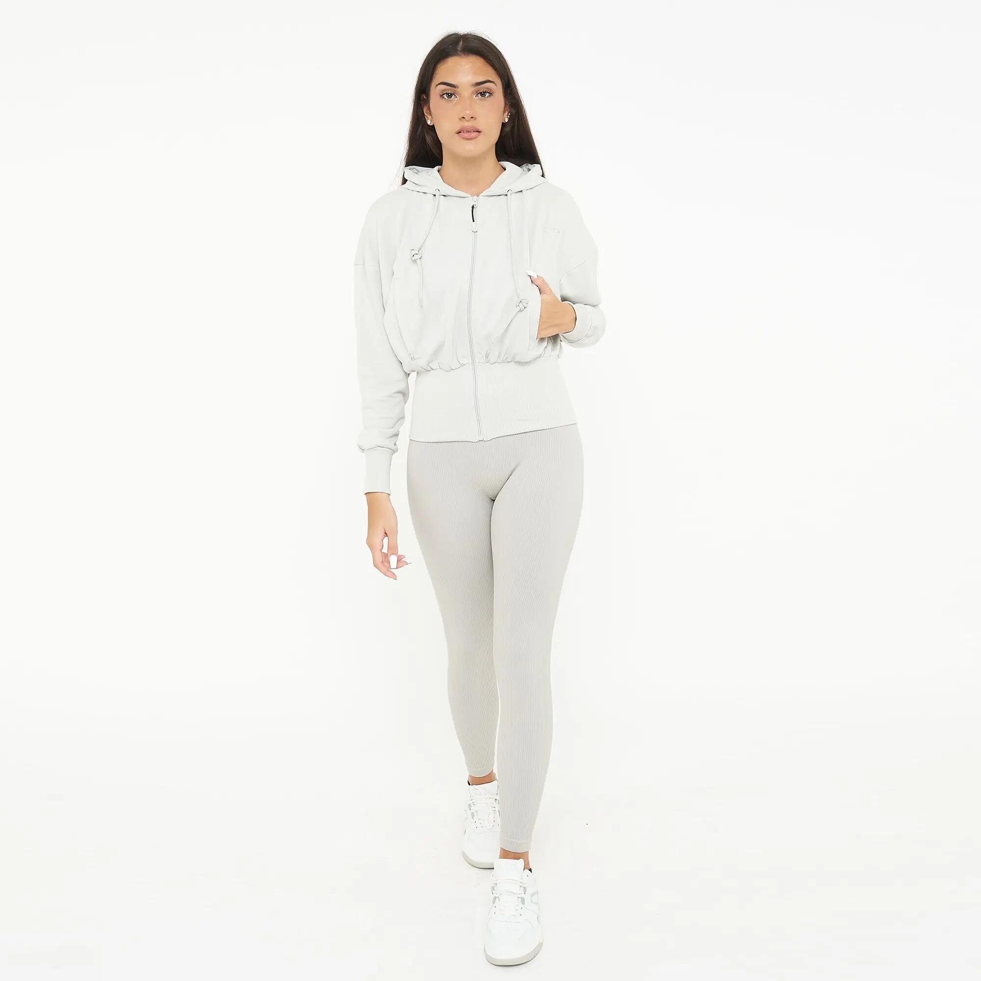 Women's Sweatshirt and leggings set Trixy + Mavery Light grey / Navy 8/8