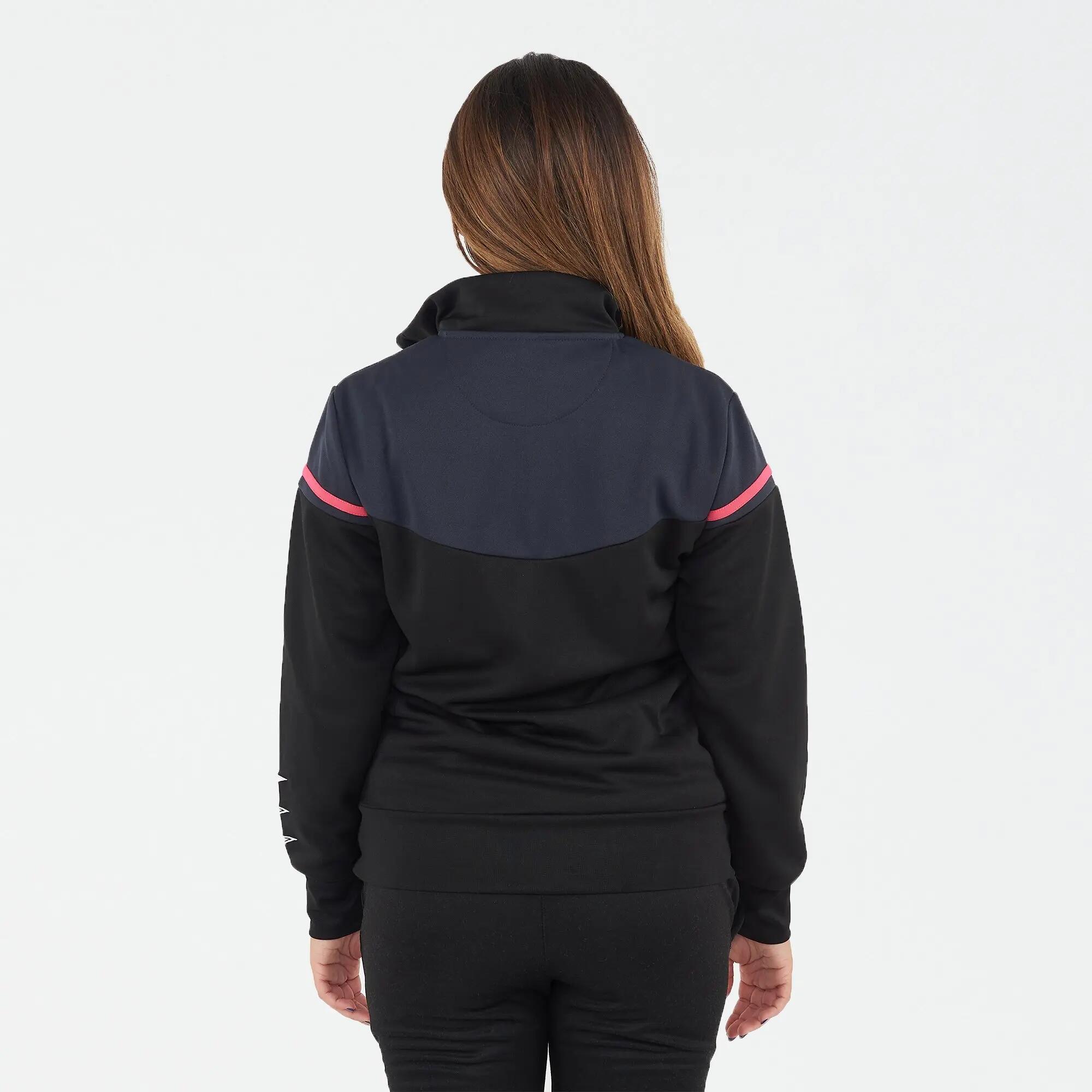 Tuta sportiva unisex Sender Oversize + Fiondo Nero / Fucsia 4/8