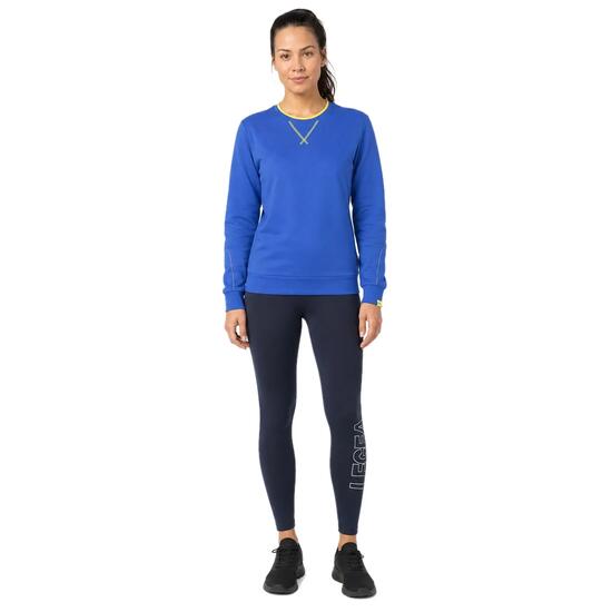 Ensemble sweat et legging femme Nebi Bleu clair / Jaune fluo / Bleu marine