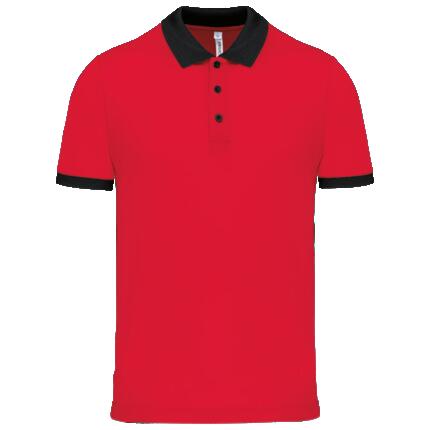 Polo piqué performance homme - Black - XS