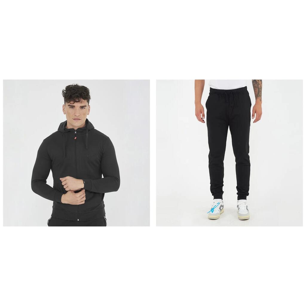 Спортен екип за мъже Maya Oversize + Fiondo Черен
