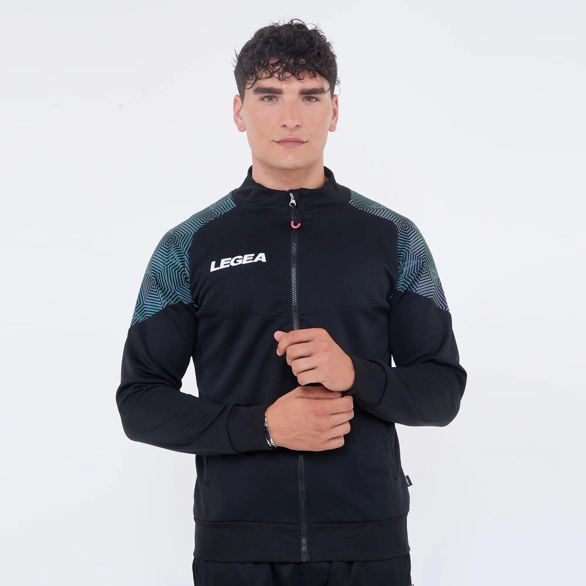 Tuta sportiva unisex Manila + Cuba Nero / Verde Tiffany 2/8