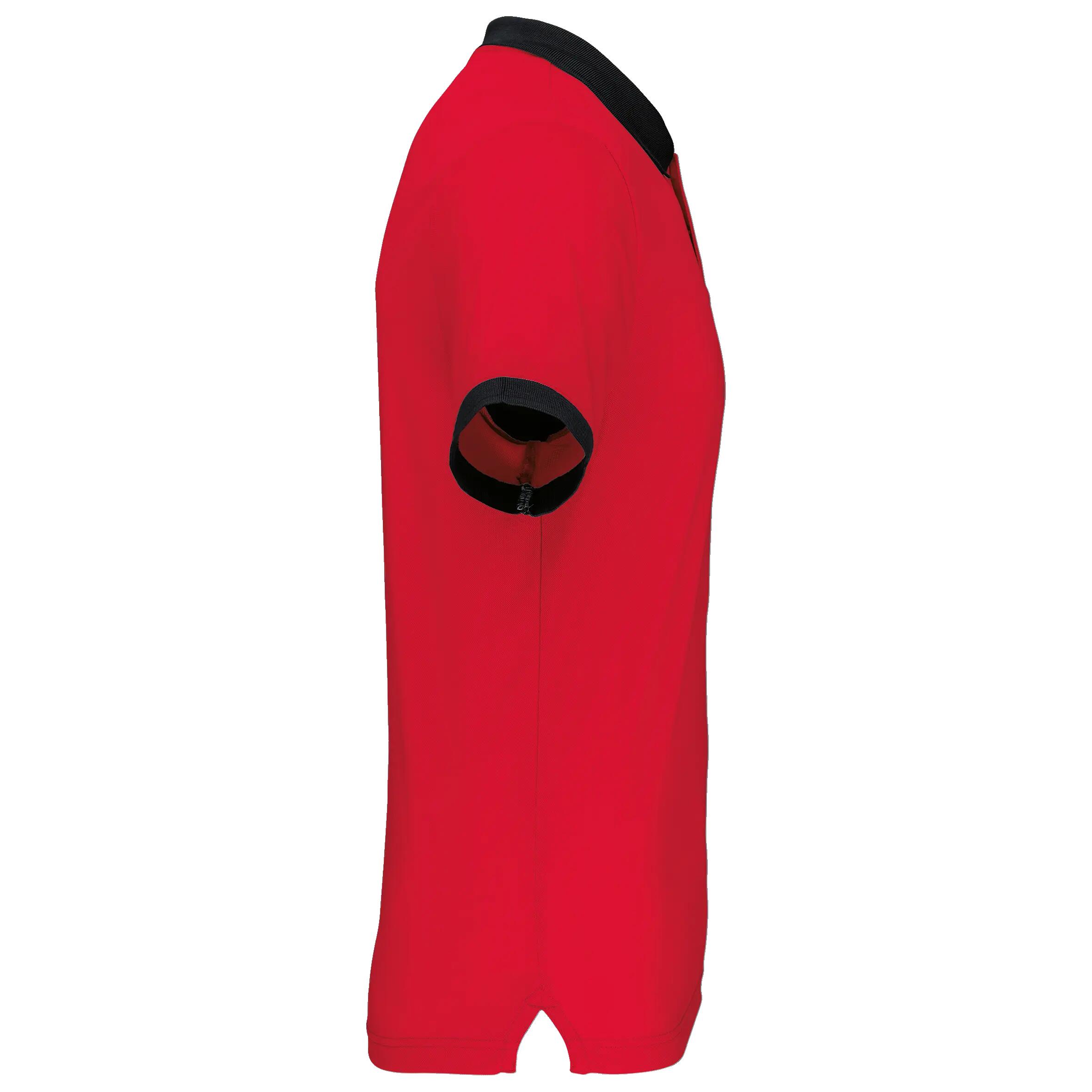 Polo piqué performance homme - Red / Black - S 2/3