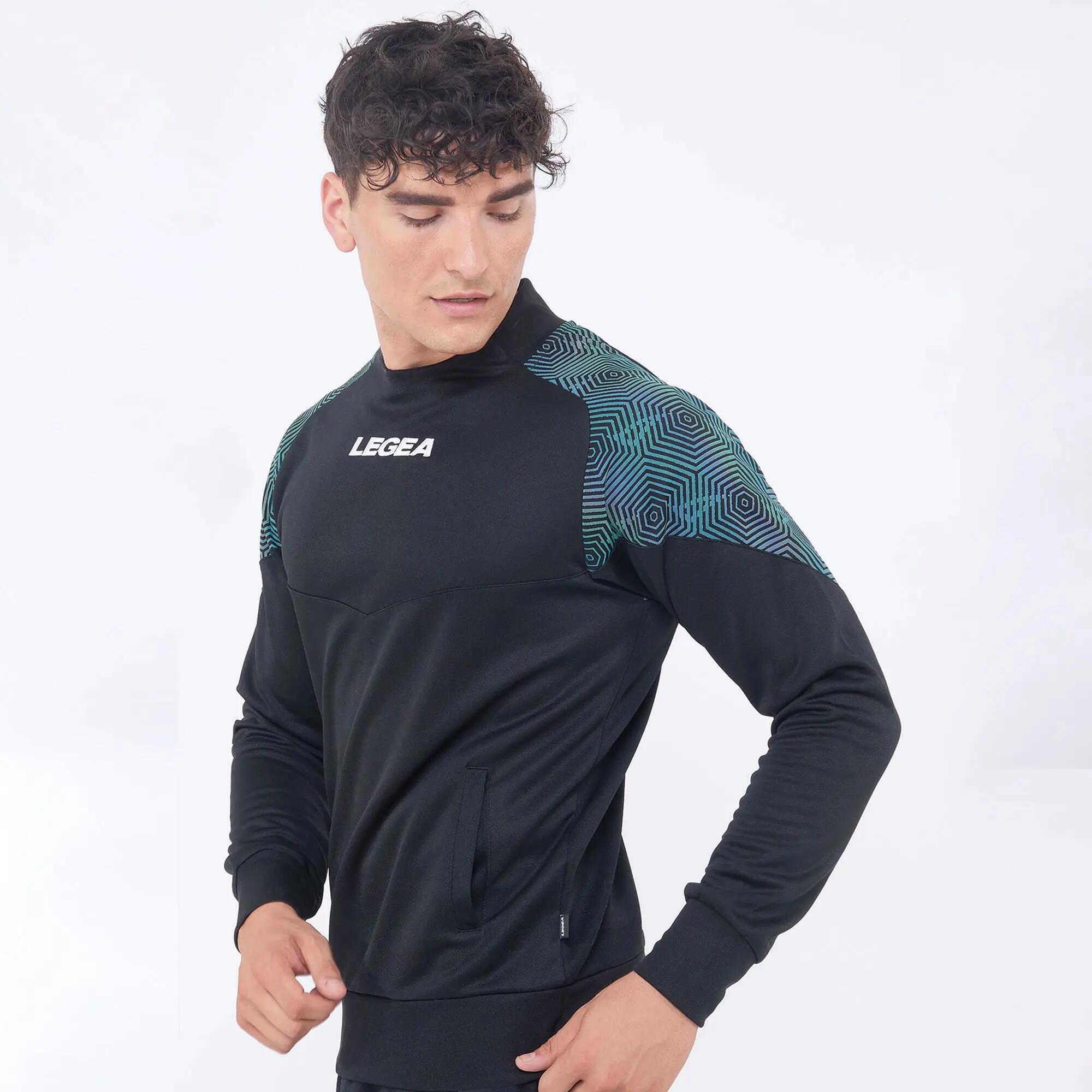 Tuta sportiva unisex Petra + Tokyo Nero / Verde Tiffany 4/8