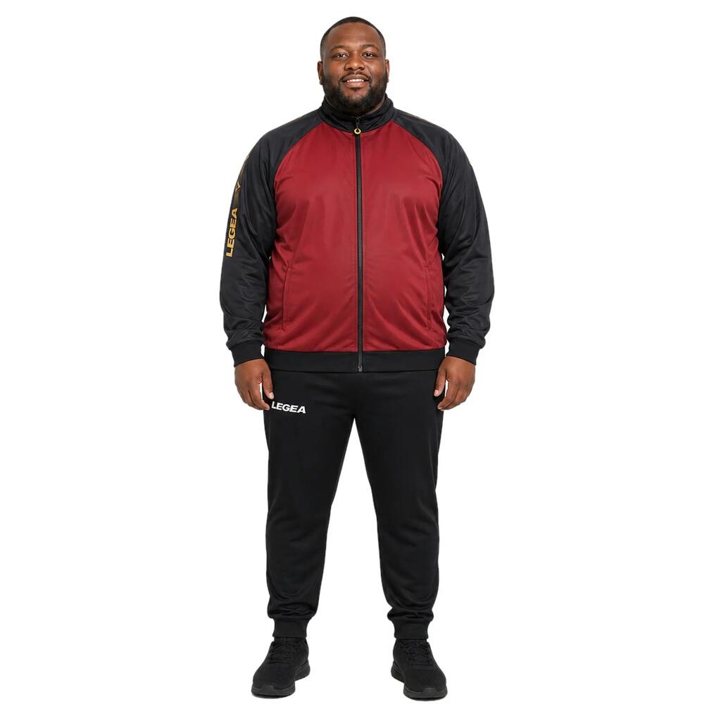 Спортен екип за мъже Austin Oversize + Cuba Oversize Черен / Бордо