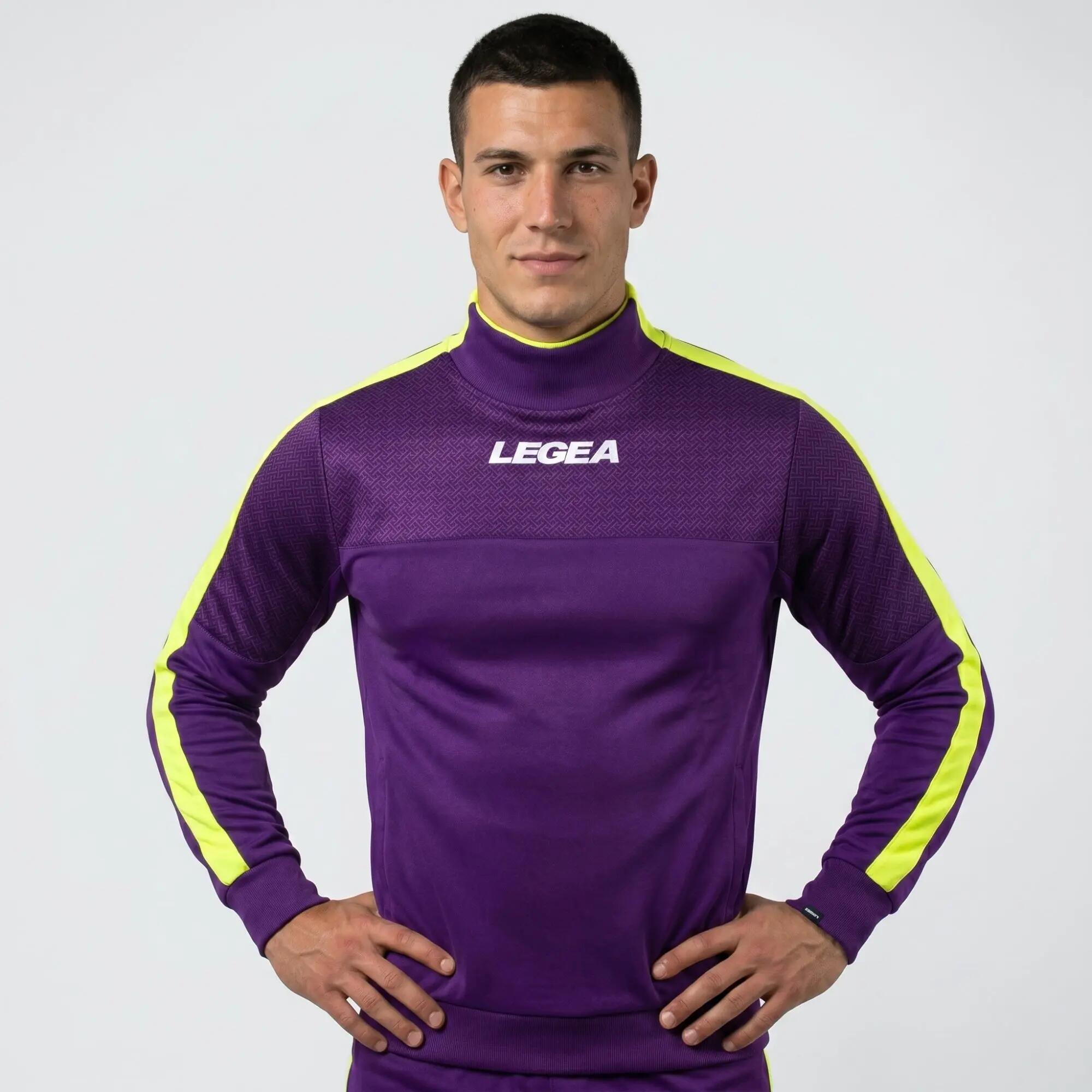Tuta sportiva unisex Damasco + Tokyo Viola / Giallo fluo / Nero 2/8