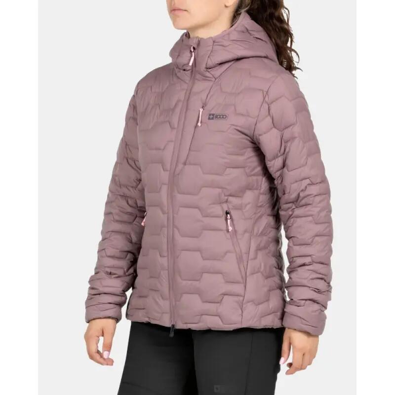 Cazadora de trekking mujer ligera y empaquetable +8000 MENIA-717 rosa 5/5
