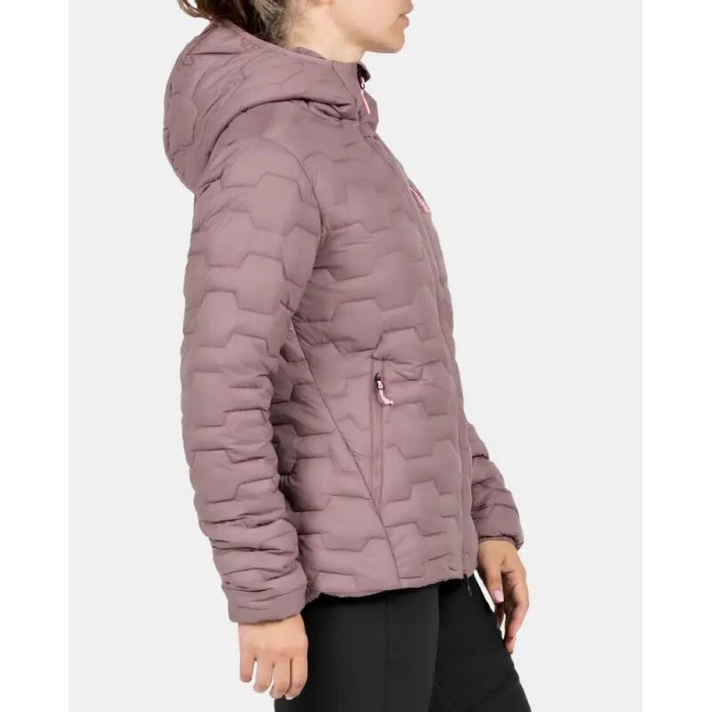Cazadora de trekking mujer ligera y empaquetable +8000 MENIA-717 rosa 3/5