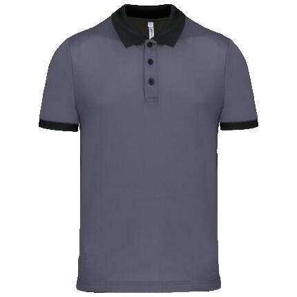 Polo piqué performance homme - Black - XS