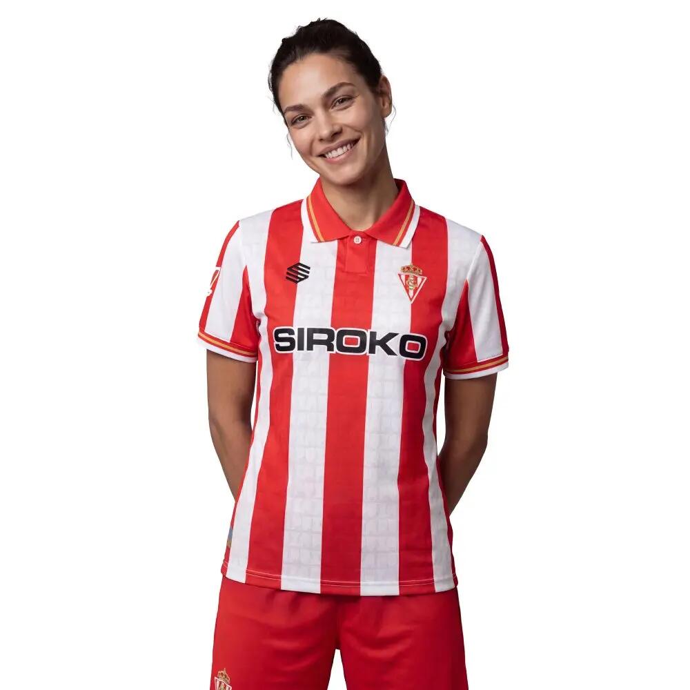 Жени Официална домашна фланелка на real sporting de gijón за жени RSG Home Tee P