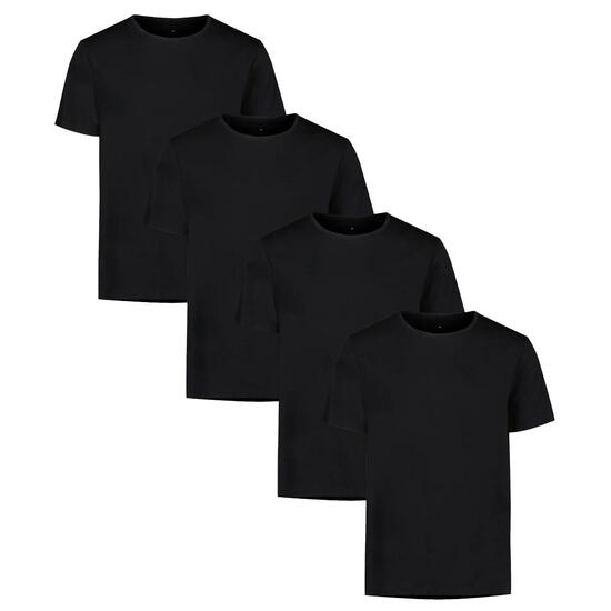 T-Shirt Herren 4er Pack Bequem sitzend-PERF COTTON CREW NECK 4PK