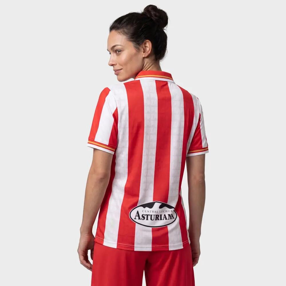 Női hivatalos real sporting de gijón hazai mez RSG Home Tee Player W Piros 5/8