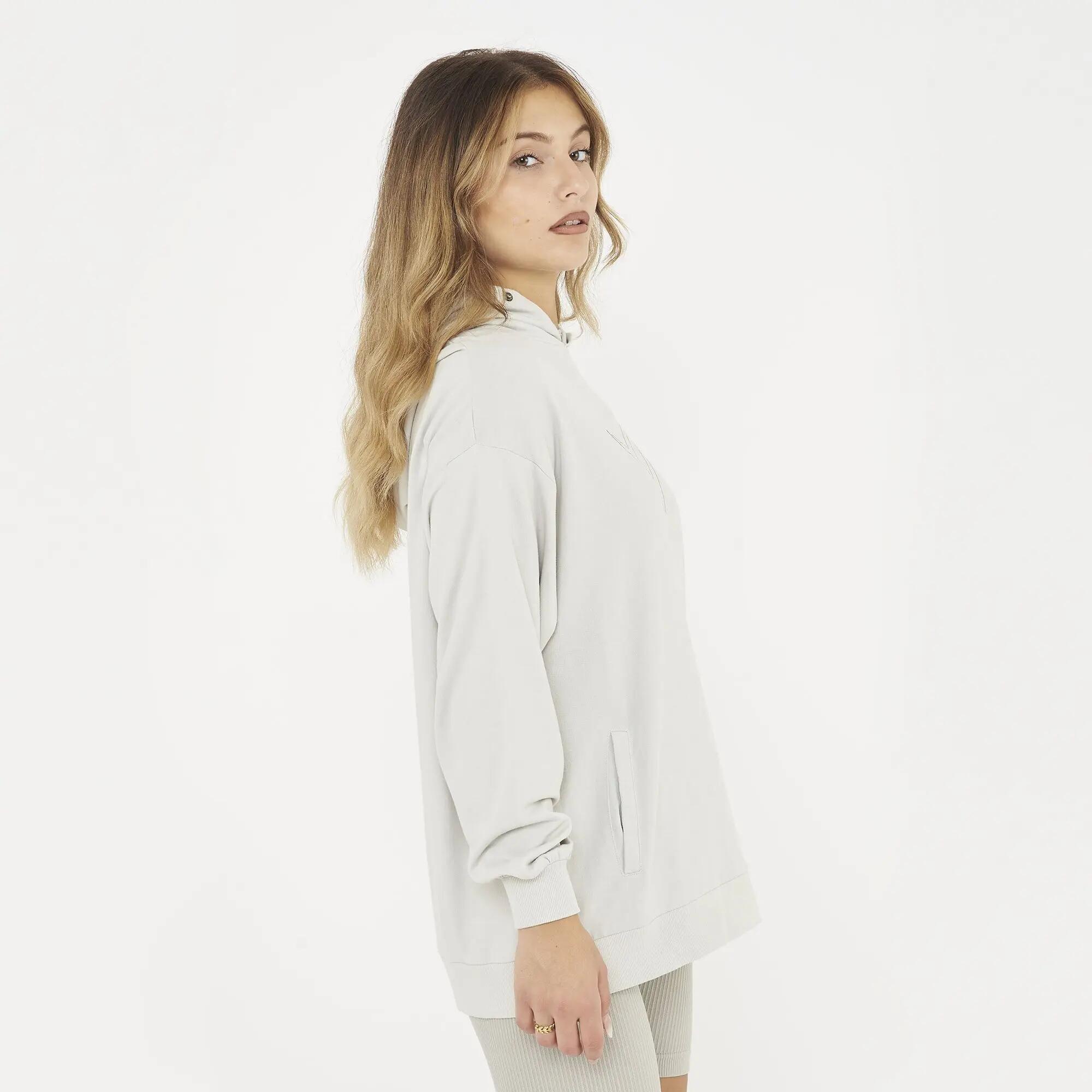 Conjunto de sweatshirt e leggings mulher F Loosy Cinzento claro / Azul marinho 2/8