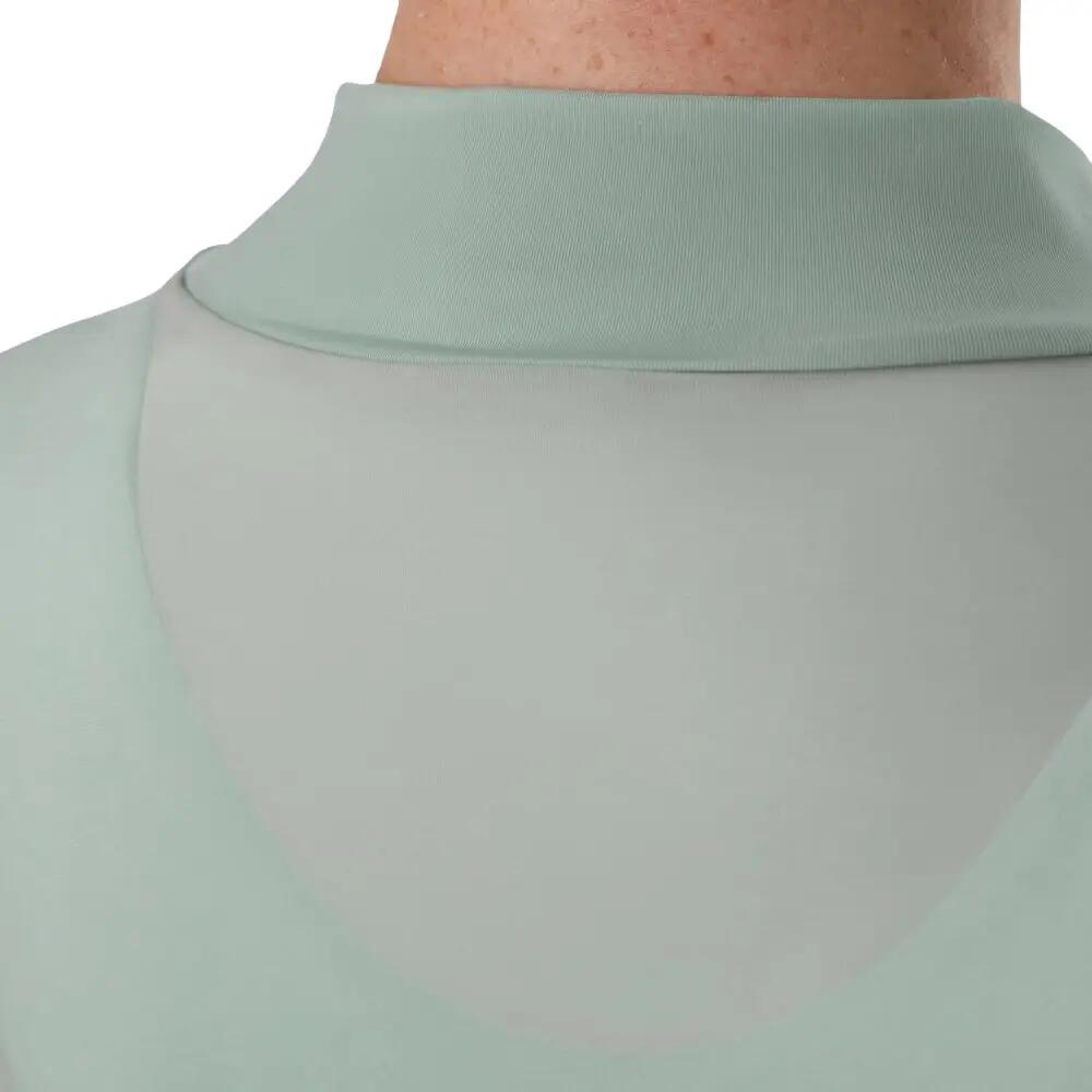 Camiseta manga larga semitransparente mujer Soho Mesh-W Green Verde 5/7
