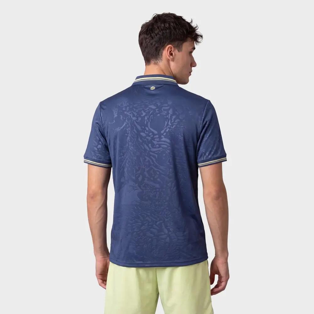 Męska koszulka polo do gry w padla z krótkim rękawem Padel Siroko Acapulco Blue 6/8