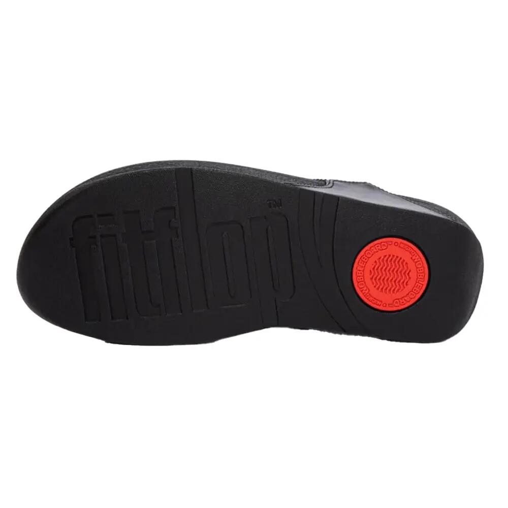 Lulusandalen met teenslippers voor dames (Allemaal zwart) 4/5