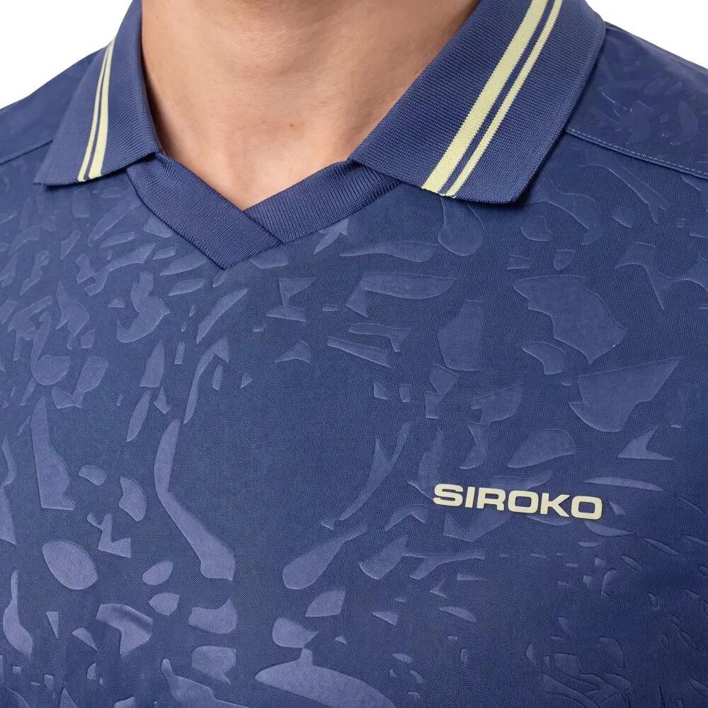Męska koszulka polo do gry w padla z krótkim rękawem Padel Siroko Acapulco Blue 4/8