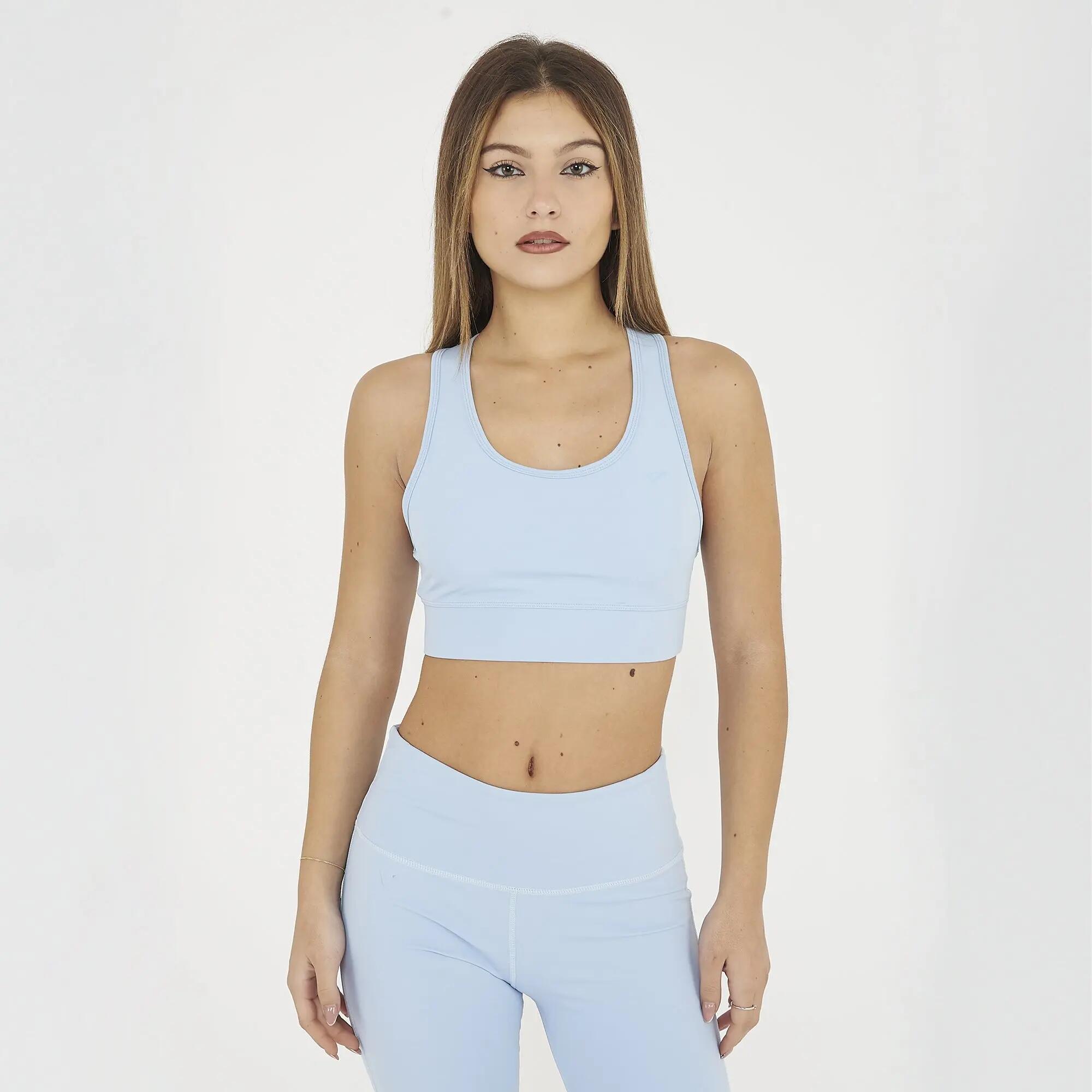 Ensemble top et legging femme Febe + Levery Bleu ciel / Bleu marine 2/8