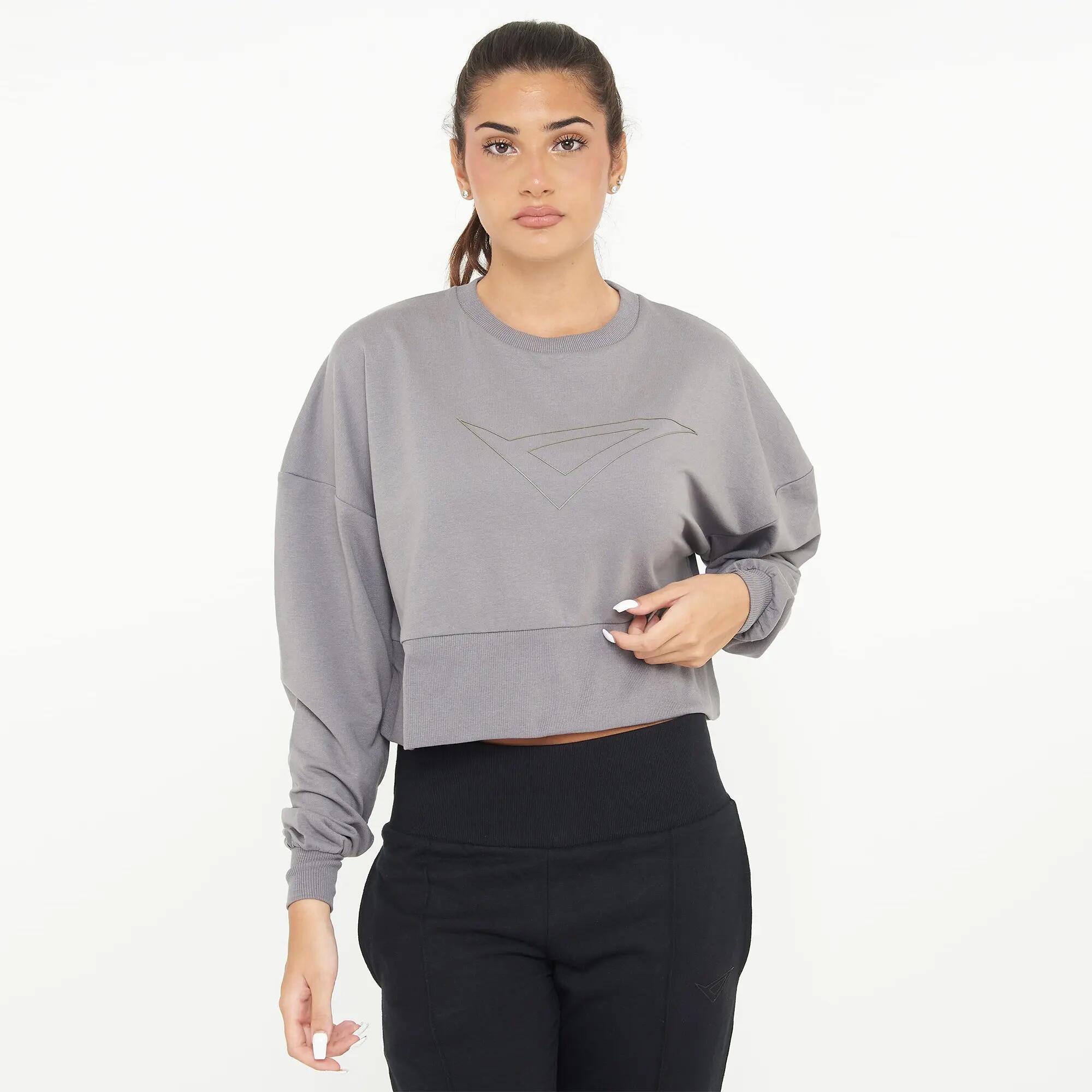 Ensemble sweat et legging femme F Essence + Levery Gris foncé / Bleu marine 2/8