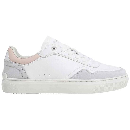 Scarpe Pepe Jeans modello Camden Collar "White/Pink" per donne