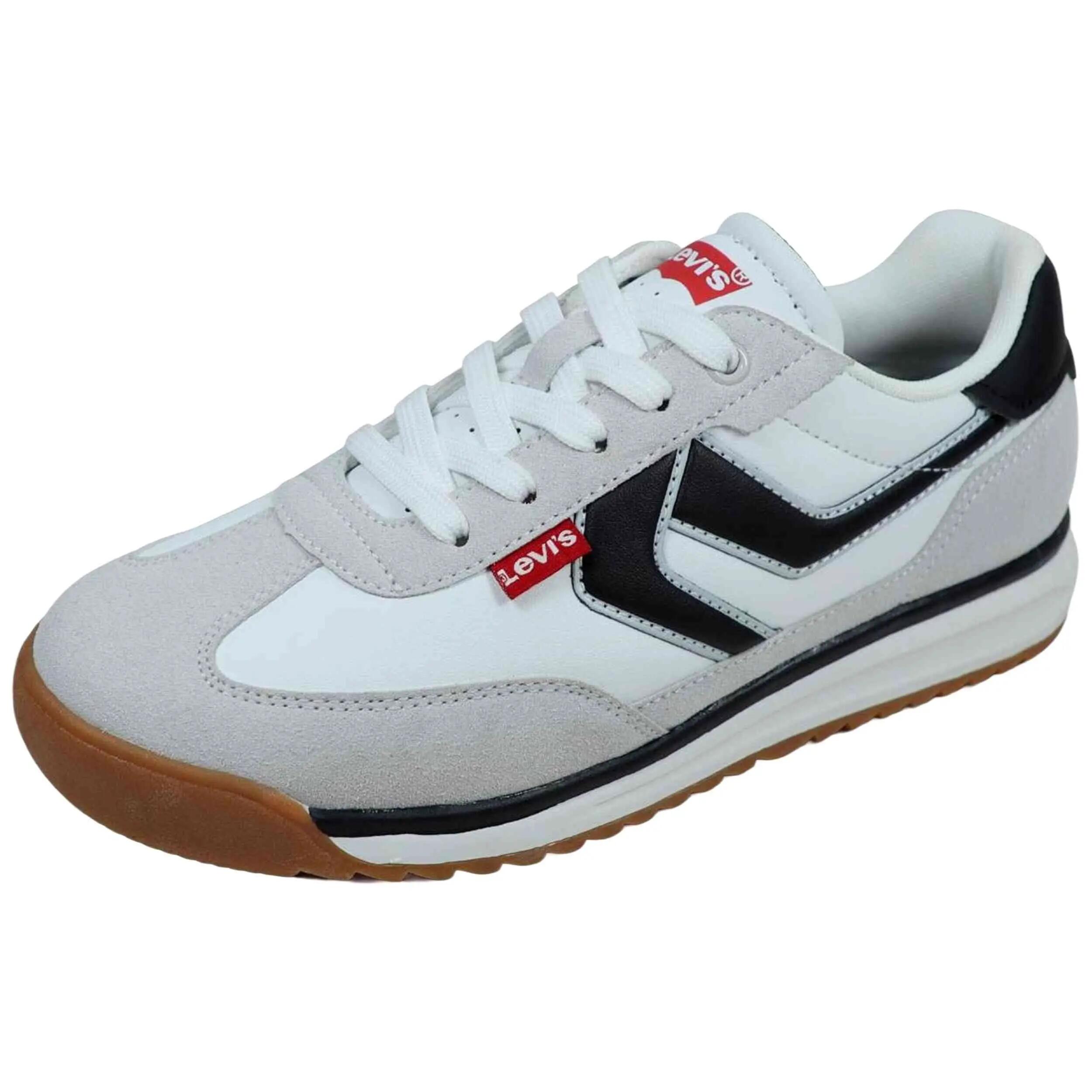 Schoen Levi'S model Carl "Blanco/Gris" voor unisex 2/4