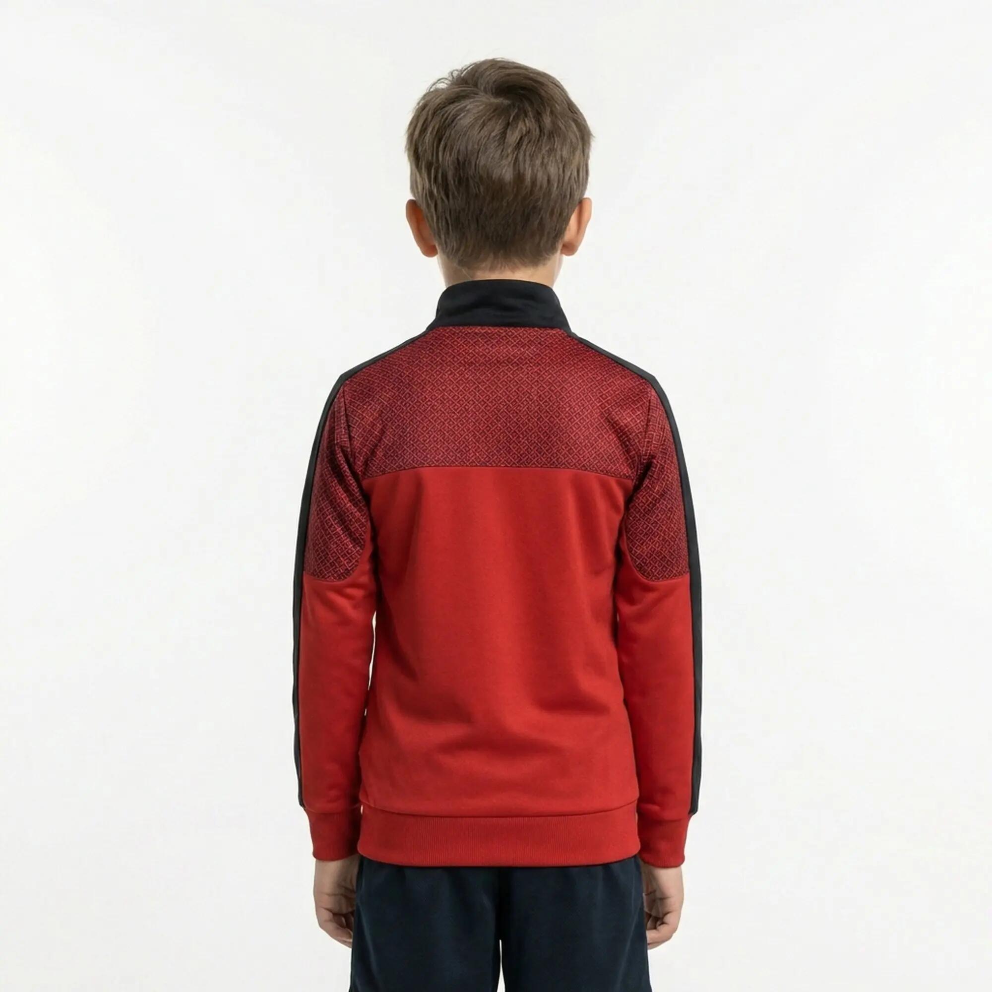 Tuta sportiva unisex Damasco + Tokyo Rosso / Grigio scuro / Blu 4/8