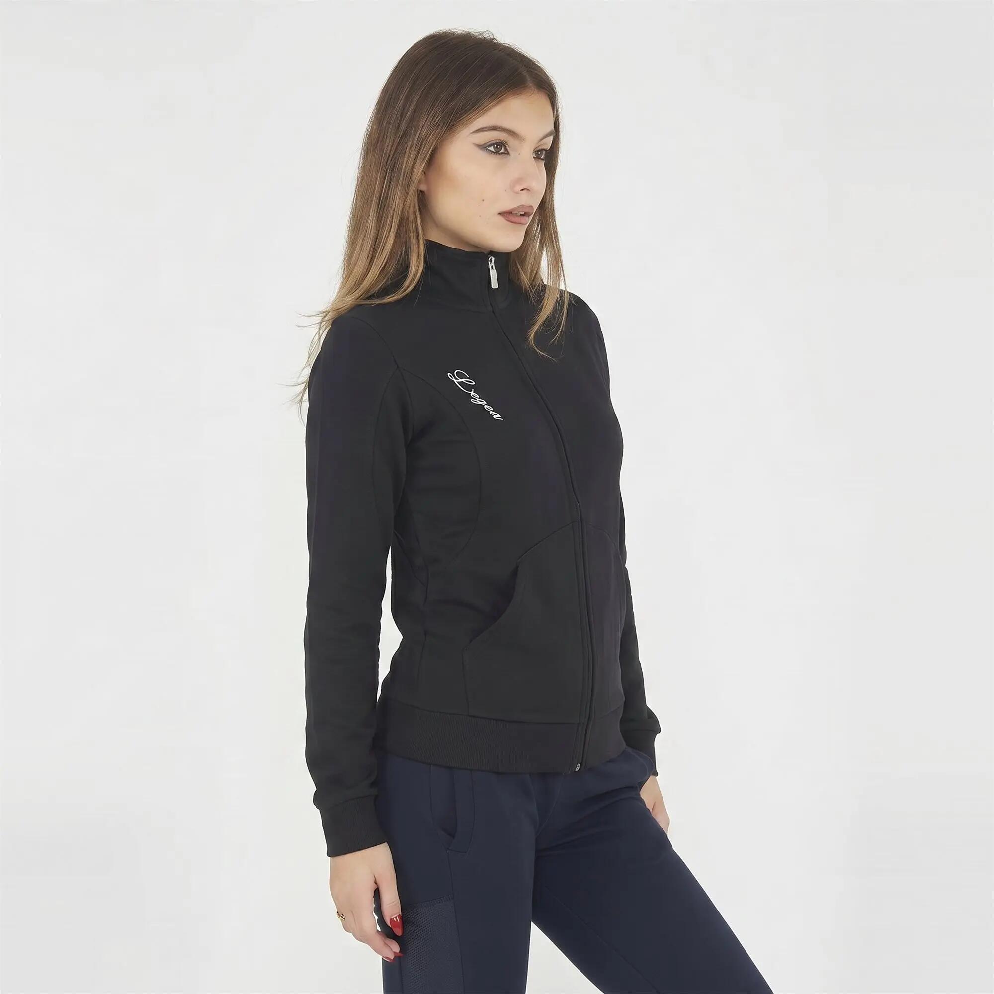 Completo felpa e leggings donna Karida + Mavery Nero / Blu 4/8