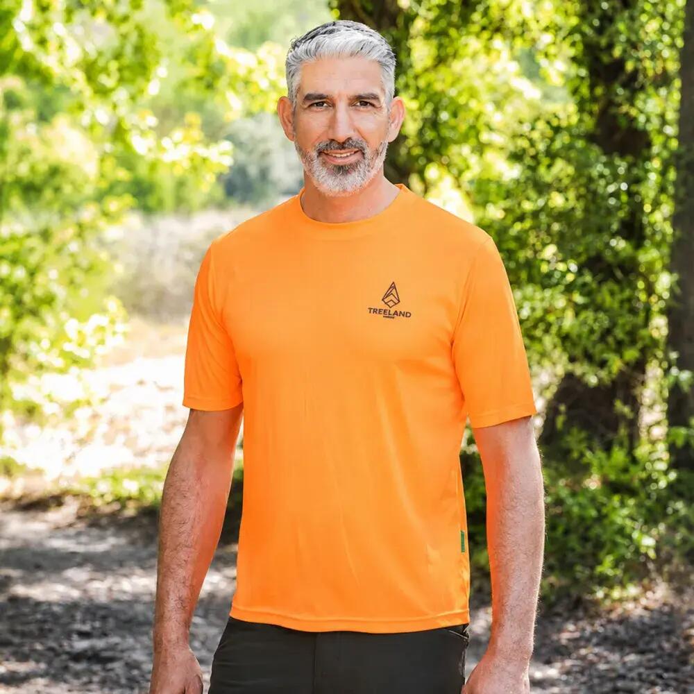 T-shirt Treeland Orange Respirant en Polyester 5/5