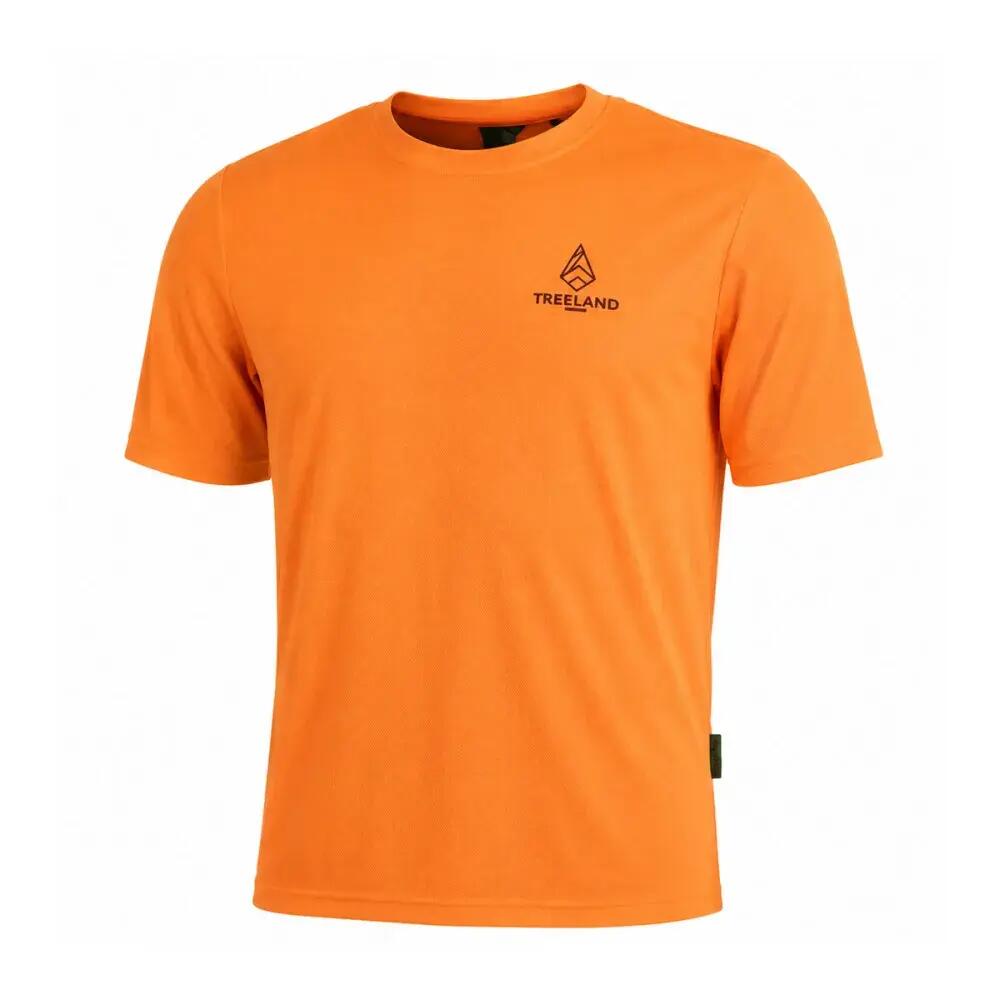 T-shirt Treeland Orange Respirant en Polyester 2/5