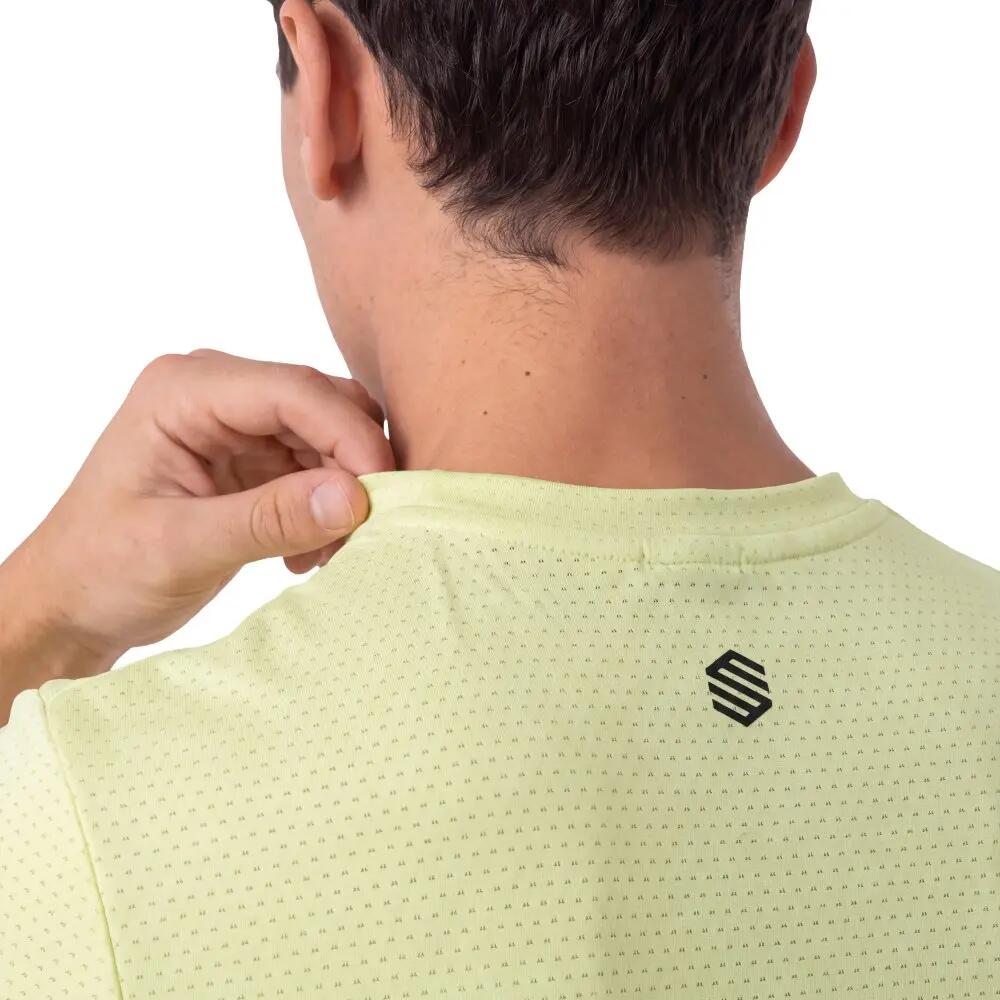 Men Padel ’s short-sleeve technical t-shirt Round Lime Lime 4/8