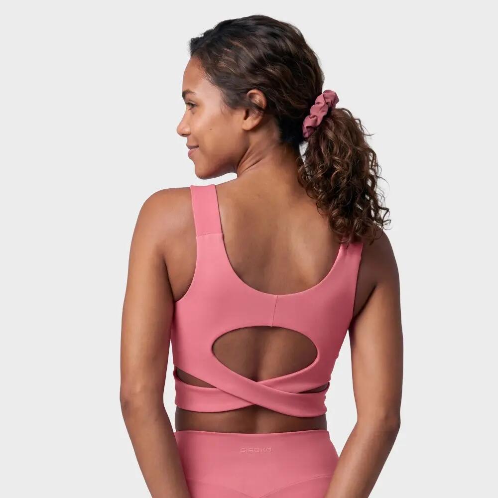 Women 's medium-support sports bra Savannah-W Berry Burgundy 6/7