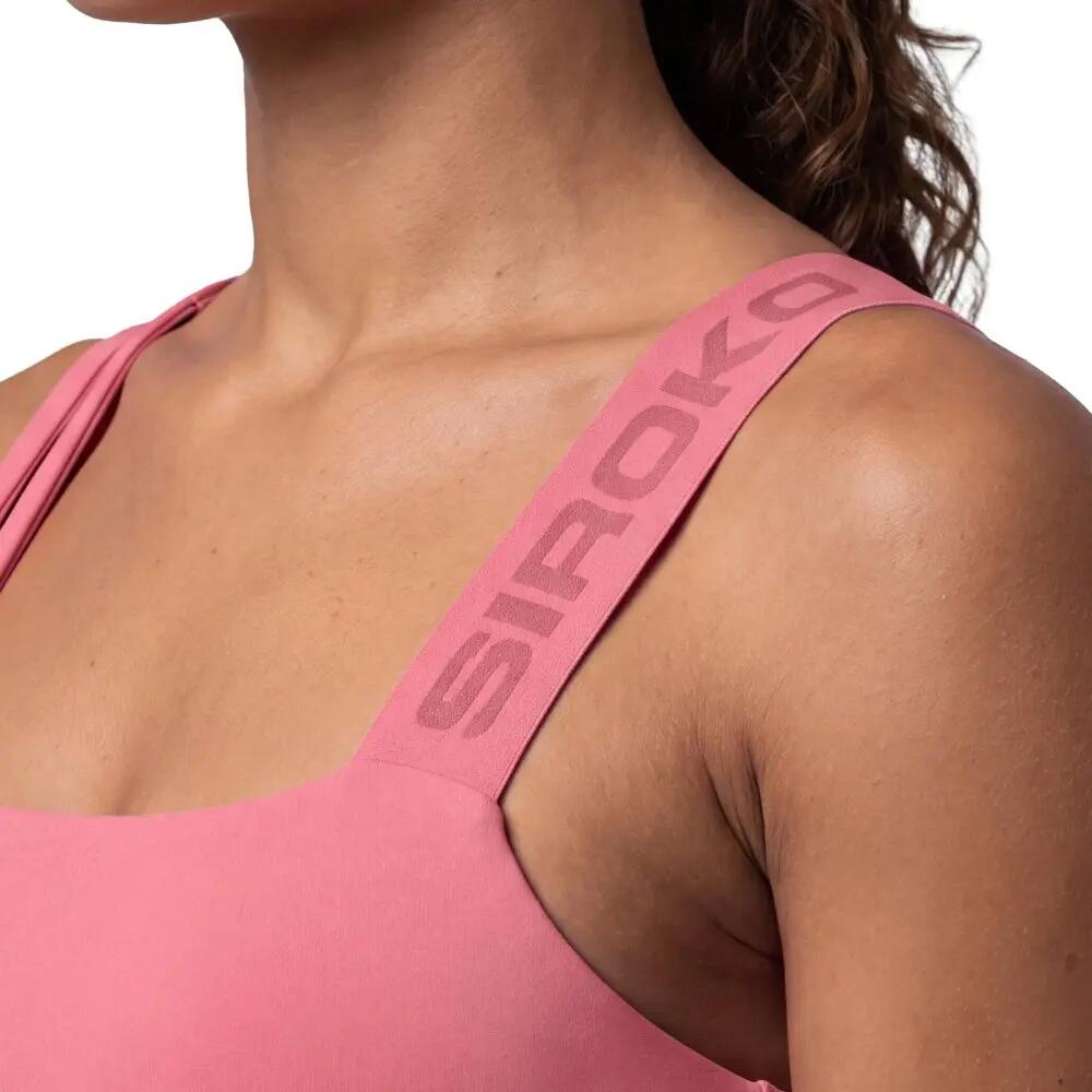 Women 's medium-support sports bra Savannah-W Berry Burgundy 4/7