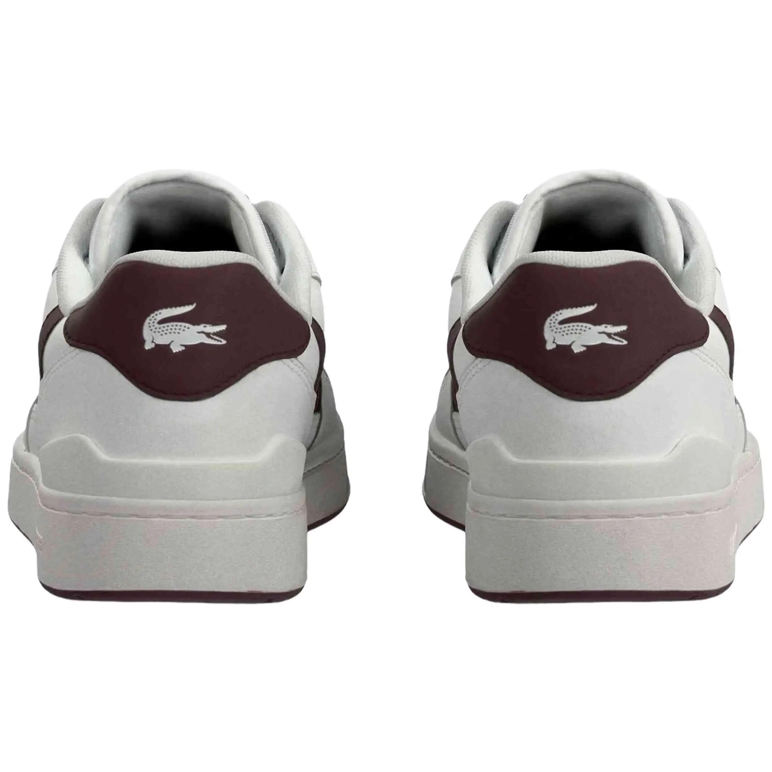 Zapatillas Lacoste modelo T-Clip Set "WHT/BURG" para hombre 4/4