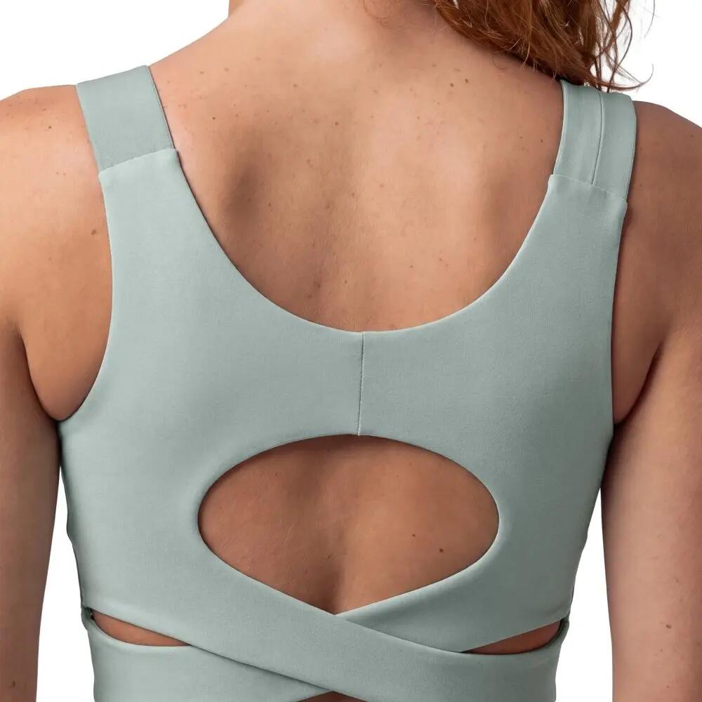Soutien de desporto de suporte médio para mulher Savannah-W Green Verde 5/7