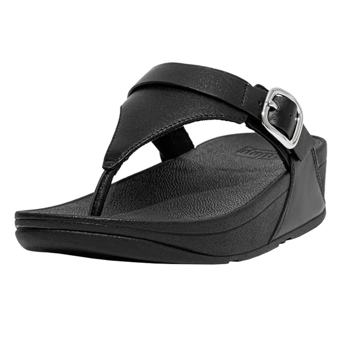 Lulusandalen voor dames (Allemaal zwart) 5/5