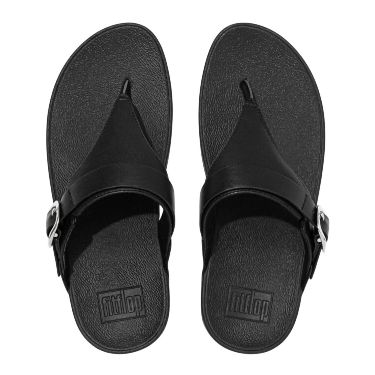 Lulusandalen voor dames (Allemaal zwart) 3/5