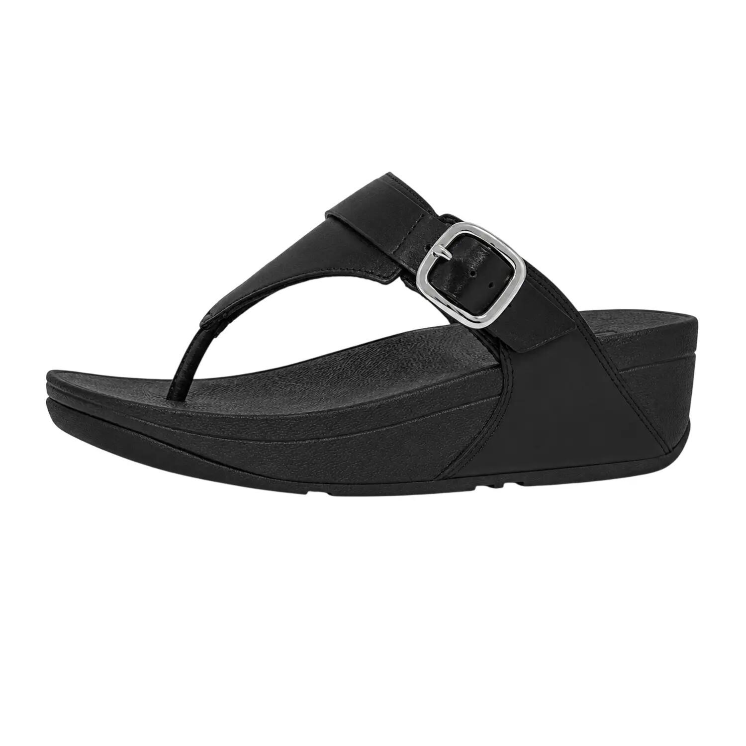 Lulusandalen voor dames (Allemaal zwart) 2/5