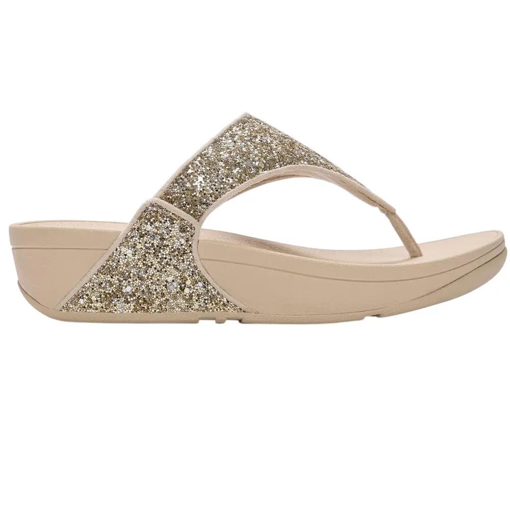 Sandales Motif/style Paillettes Femme (Blanc Cassé / Argenté) 2/6