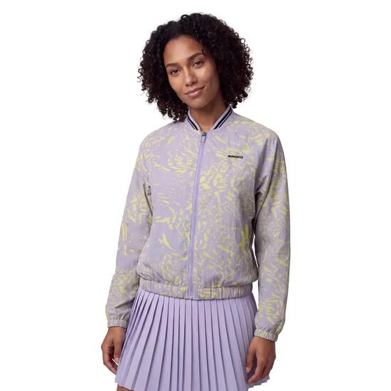 Veste bomber de padel légère femme Advantage-W Earthline Lavande